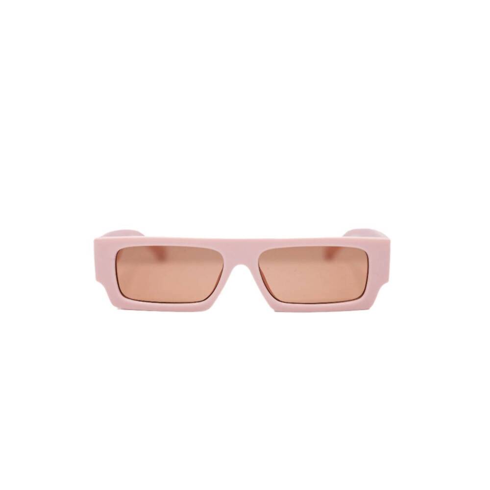 NEW KNOTWTR women's rectangle sunglasses in pink panther